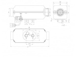 Abmessungen der Heizung Planar 2D